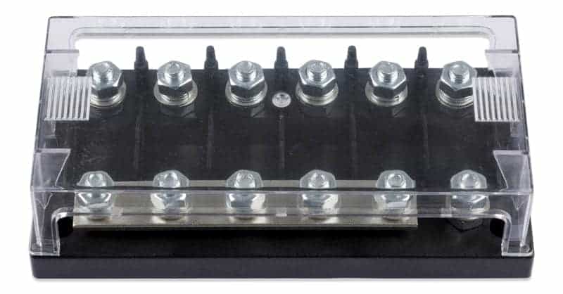 Fuse holder 6-way for MEGA fuse