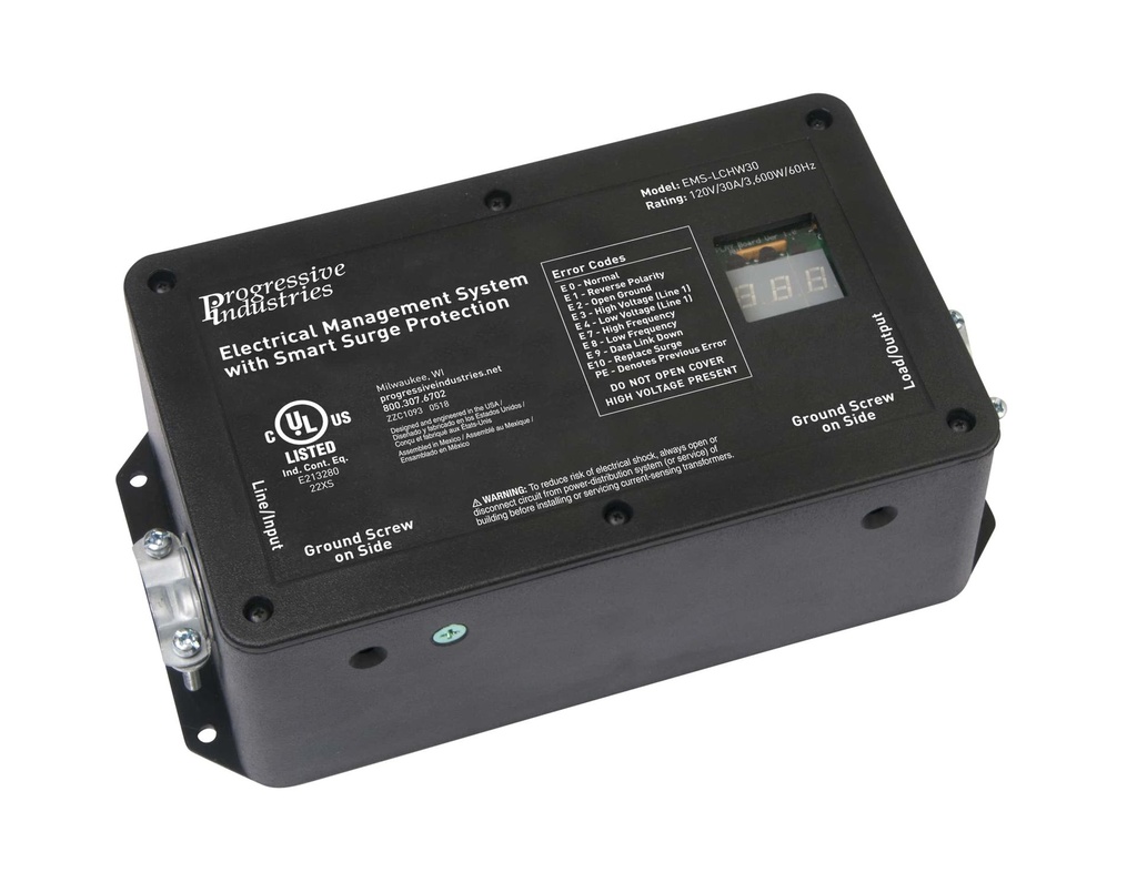 Progressive Industries Hardwired Surge Protector EMS - 30A