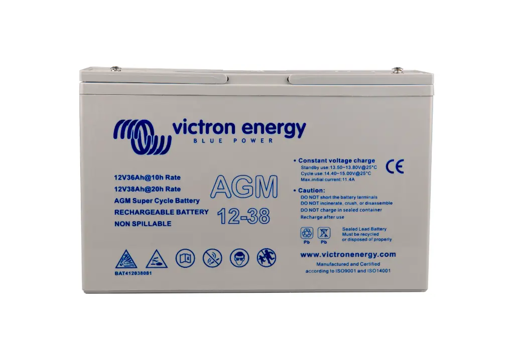 12V AGM Super Cycle Batteries - 38Ah
