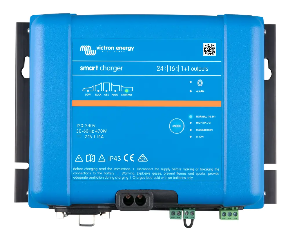 Phoenix Smart IP43 Charger 120-240 V - 24/16(1+1)