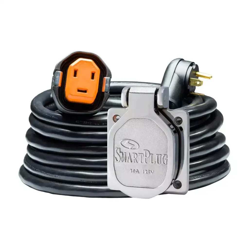 SmartPlug Cordset With Push-Type Park Power Connector and Stainless Steel Inlet - 30A