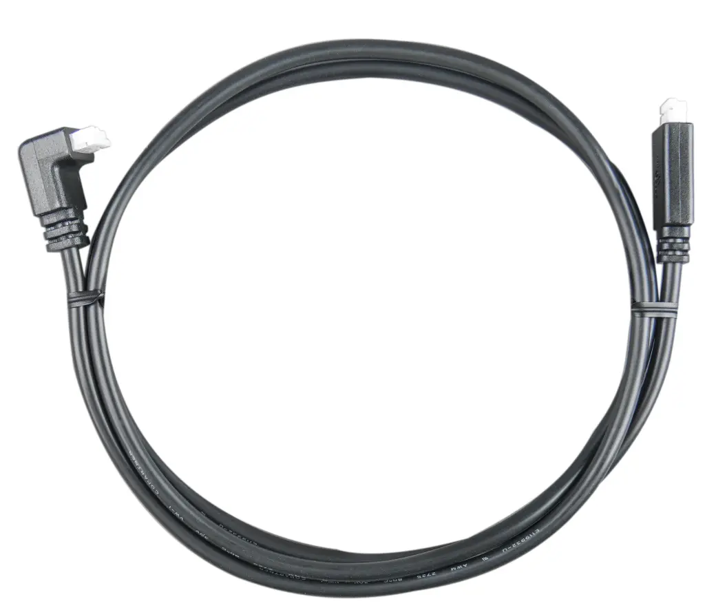 VE.Direct Cable (One side right angle connector)
