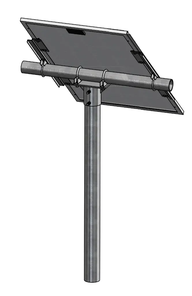 Tamarack Horizontal Pole Mount for (1) Module 38"-72" long, 1 pole