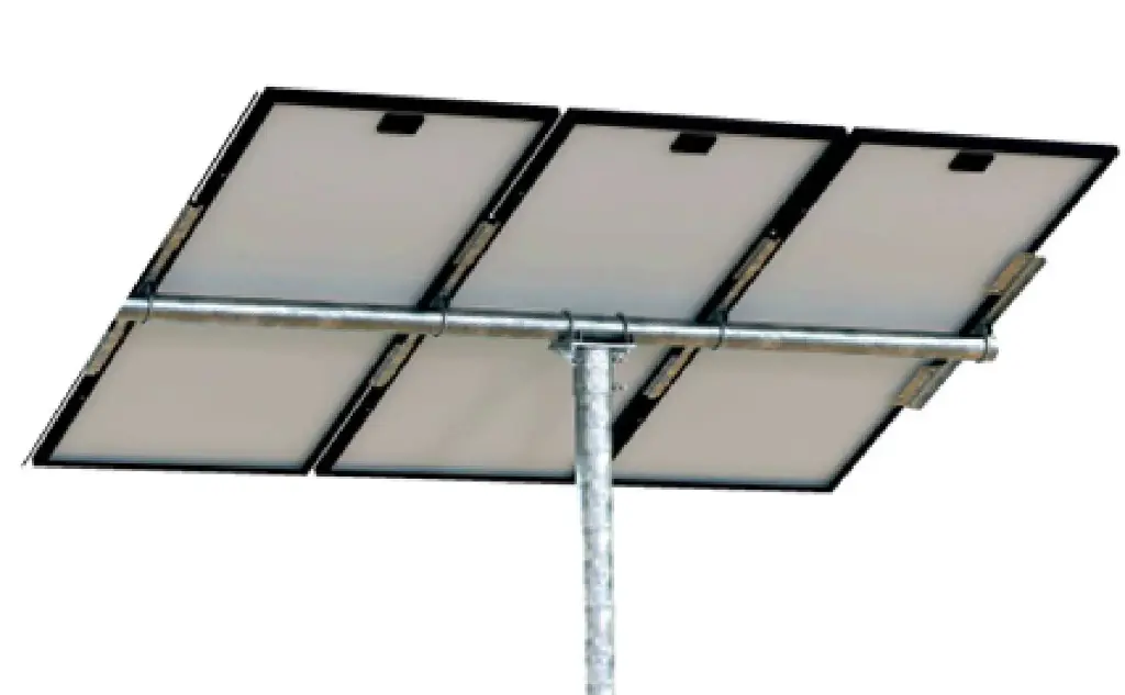 Tamarack Horizontal Pole Mount for (3) modules 38"-72" long, 1 pole  