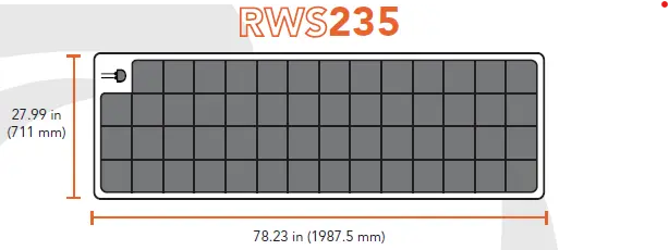 Merlin Solar RoadWarrior RWS235 Flexible Solar Panel 