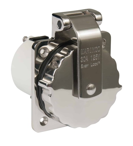 [PP-303SSEL-BRV] Stainless Steel 30A Easy Lock Standard Inlet