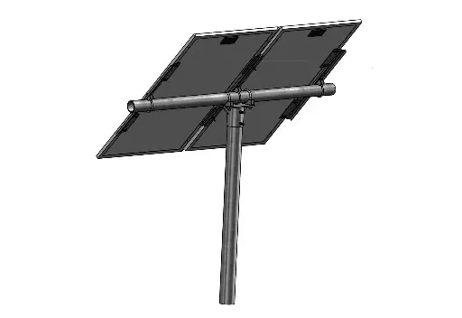 [TMK-UNI-PGRM/2P1] Tamarack Horizontal Pole Mount for (2) modules 38"-72" long, 1 pole 