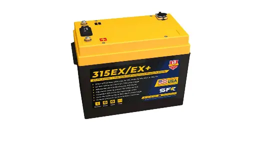 [SKF315EX] SFK SFK315EX 12.8v 315 AH 4.1 kWh Victron Communications Bluetooth Dual Heating Lithium Battery (with RS485 Data Port and Cable)